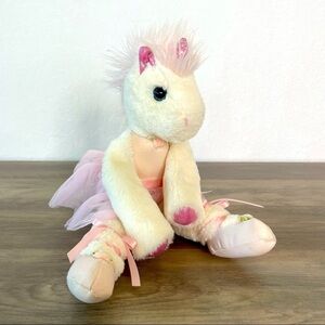 THE bearington collection unicorn ballerina stuffed animal plush